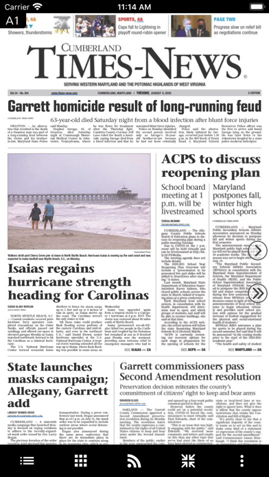 Cumberland Times-News Screenshot