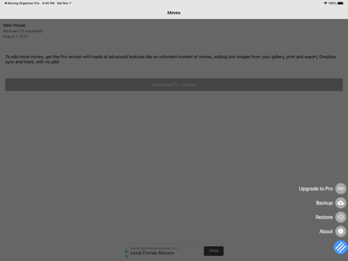 Moving Organizer Lite