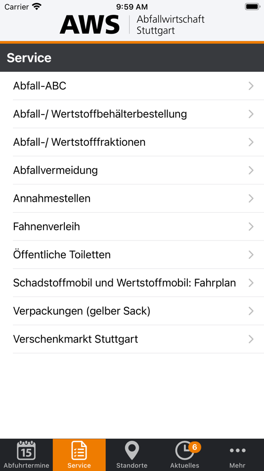 #3. Abfallwirtschaft Stuttgart (iOS) 由: Landeshauptstadt Stuttgart
