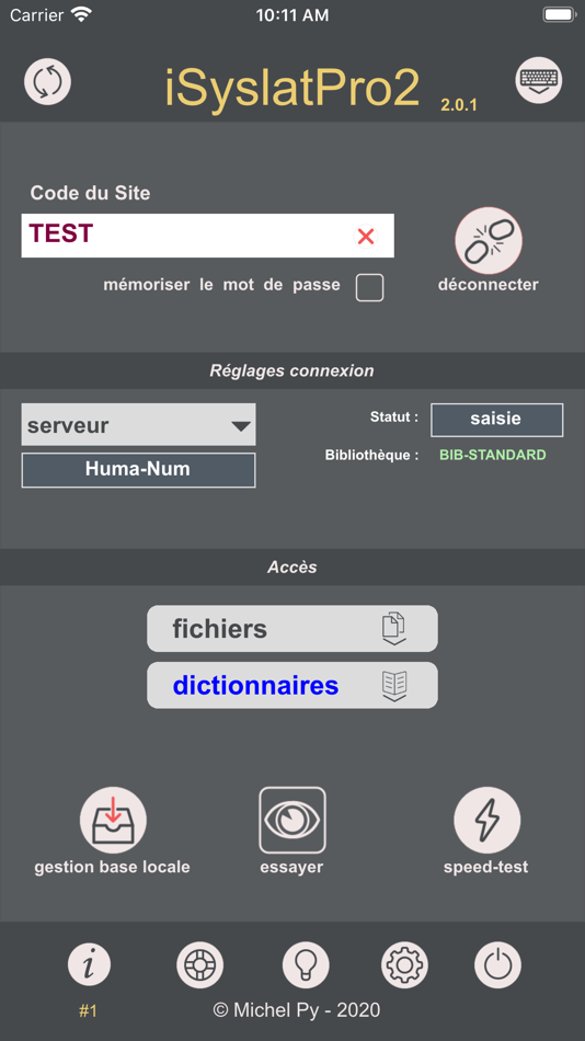 #1. iSyslatPro2 (iOS) 由: ASM UMR5140