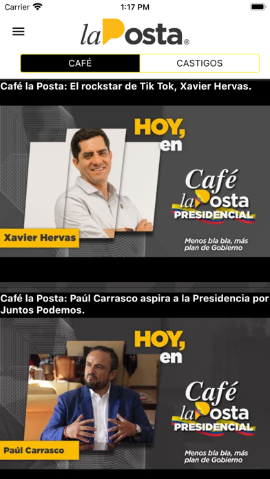 La Posta Screenshot