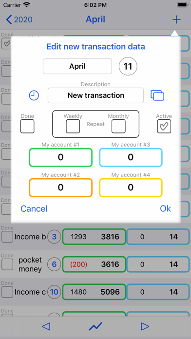 CashflowPlan Screenshot