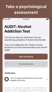 alcoholism test iphone screenshot 1