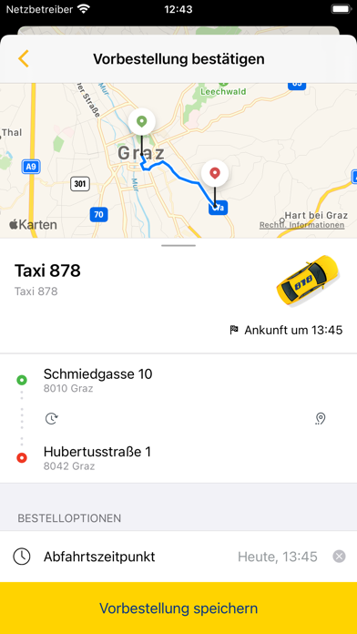 Taxi Graz 878 Screenshot