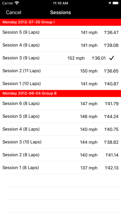 Screenshot #2 pour TrackDay for iPhone