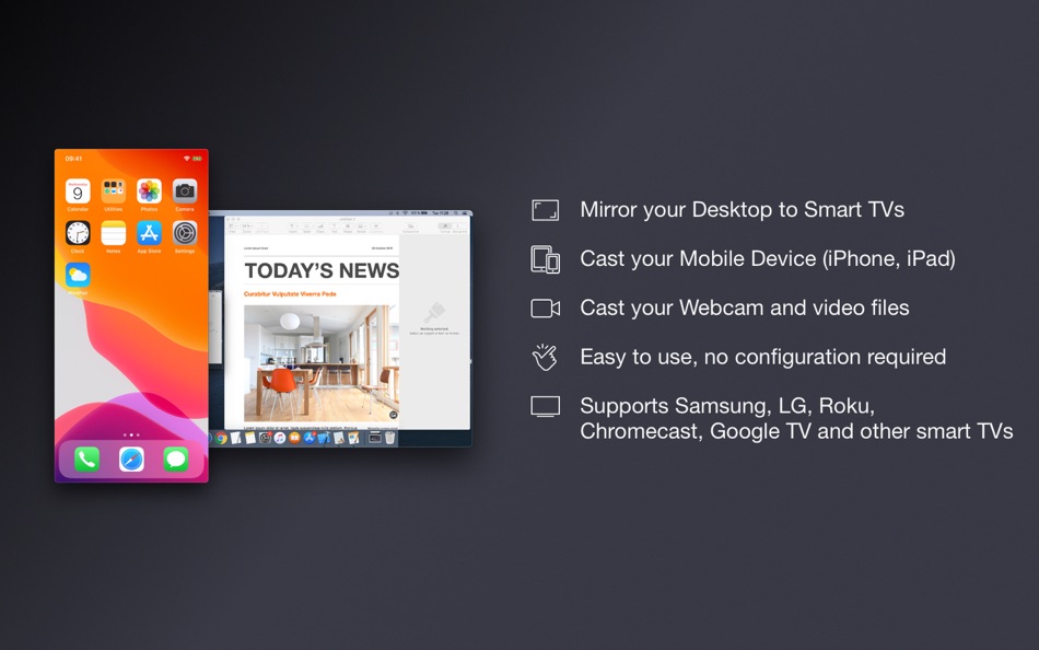 #2. Mirror to Smart TVs (macOS) 由: Denk Alexandru