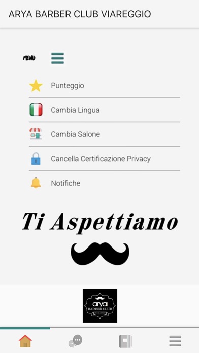 Arya Barber Club Viareggio Screenshot