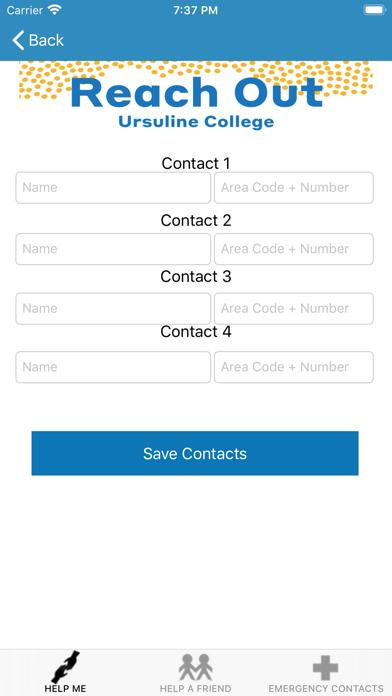 Ursuline College Reach Out Screenshot