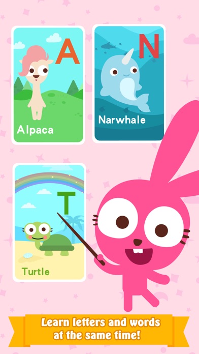 Purple Pink A to Z Animals screenshot 2