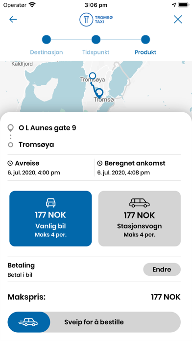 Tromsø Taxi Screenshot
