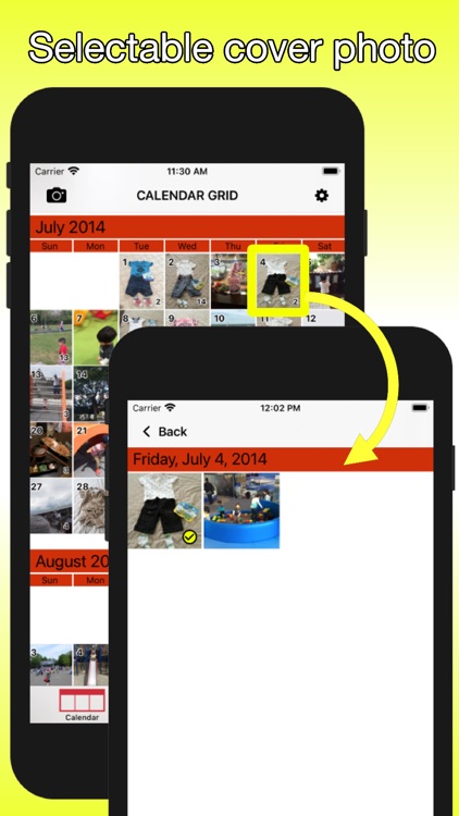 Calendar Grid - Photo viewer