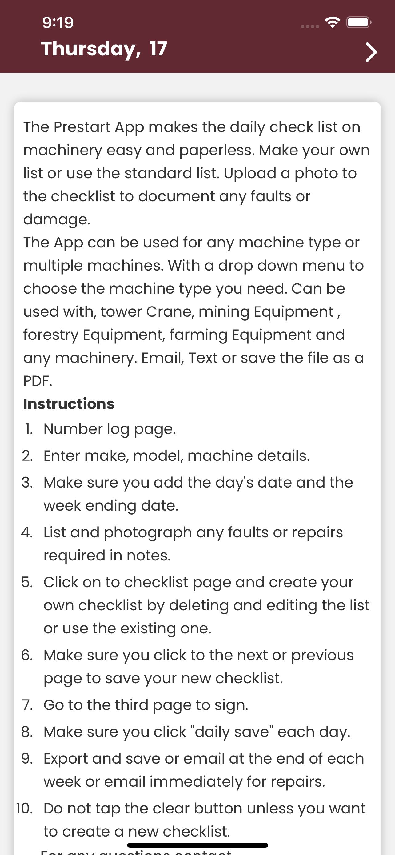 Safety Pages