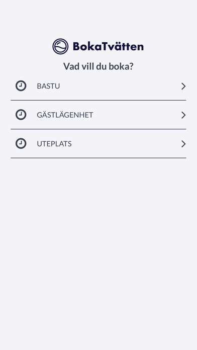 Boka Tvätten Screenshot