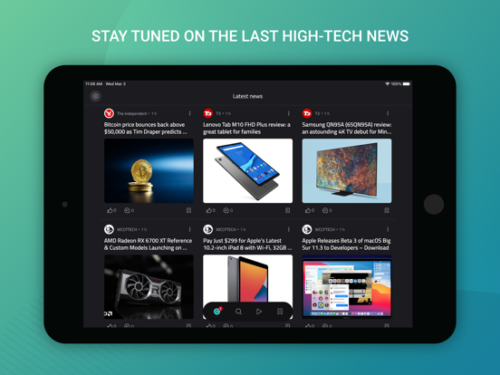 Geek Tech iPad screenshot 1 - News app