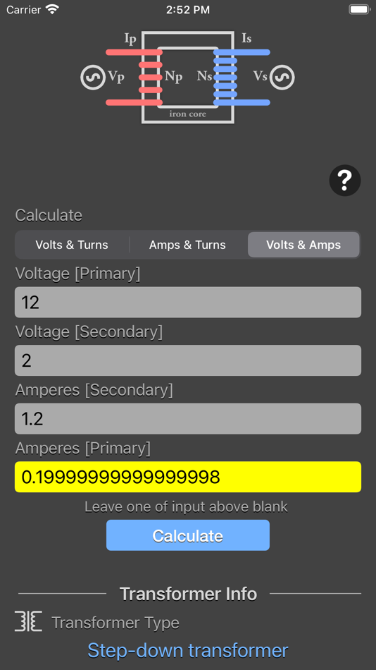 #6. Transformer Calculator Plus (iOS) 由: Nitrio