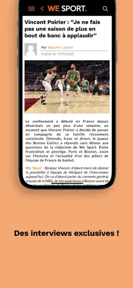 Game screenshot We Sport apk