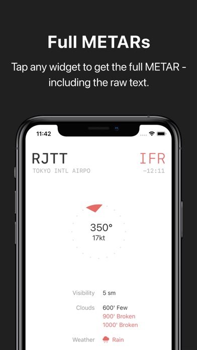 METAR Widgets Screenshot