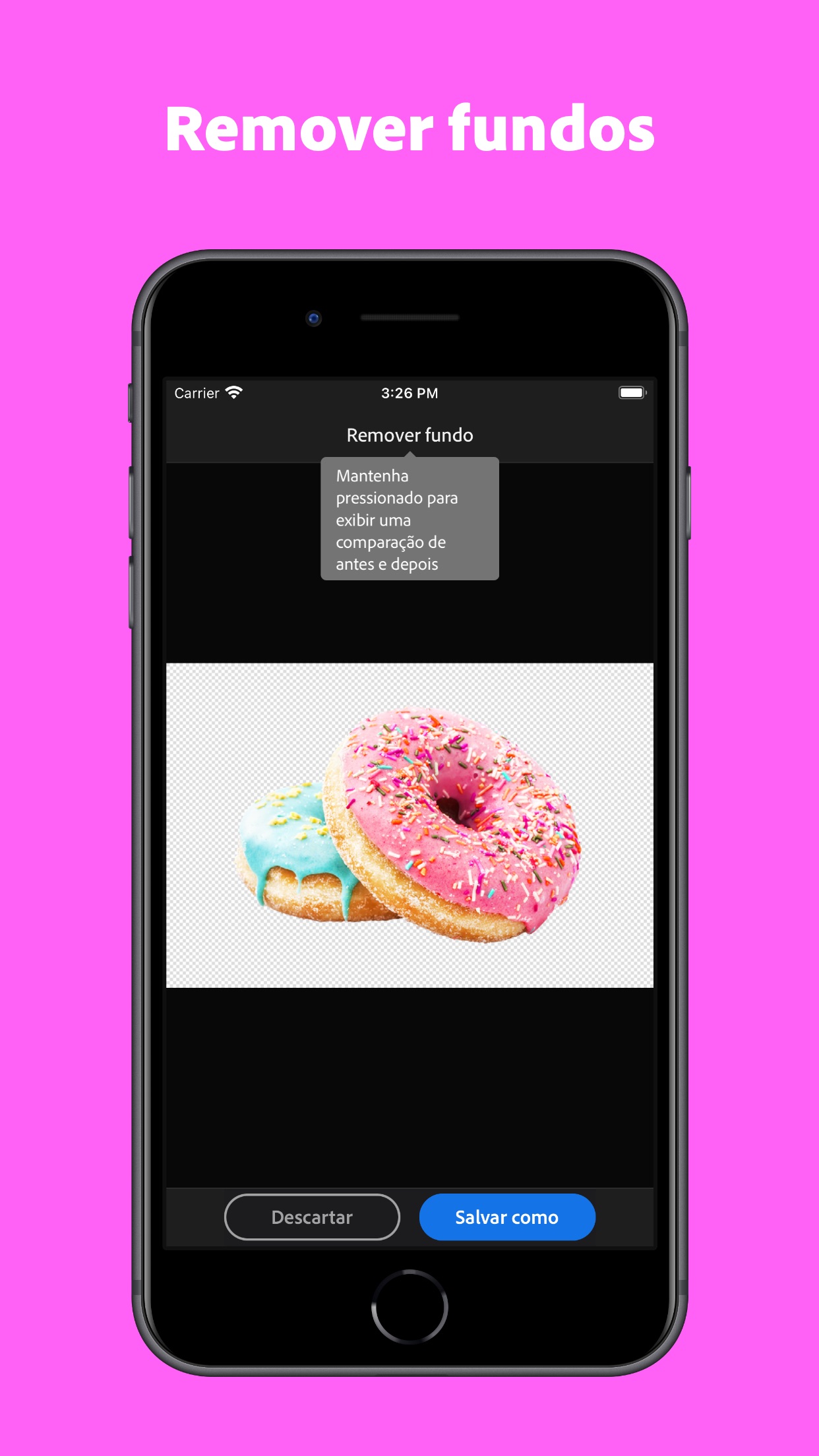 Screenshot do app Adobe Creative Cloud