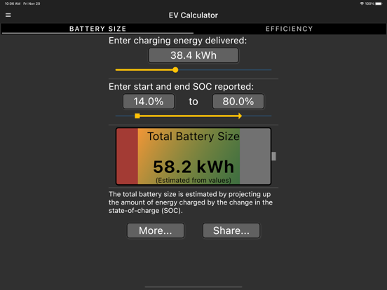 Screenshot #4 pour EV Battery