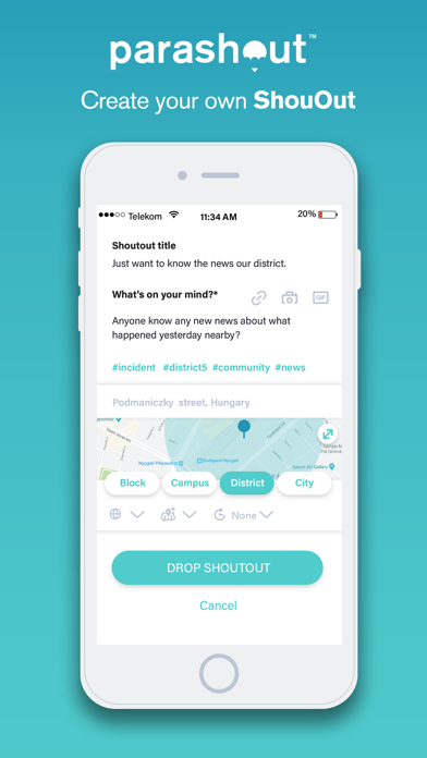 Parashout: Local community app screenshot 3