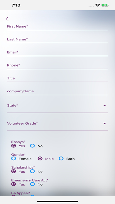 The Virtual Scholarship Center Screenshot