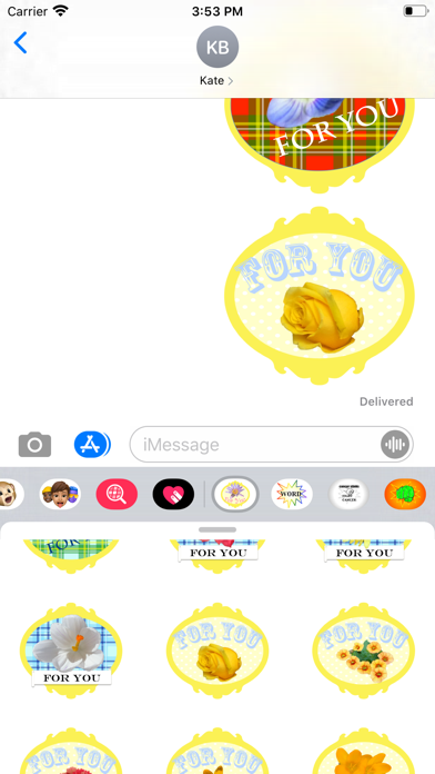 flowers for you stickers! Screenshot