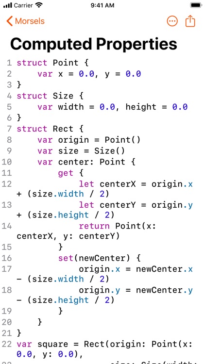 Morsels — Code Snippets