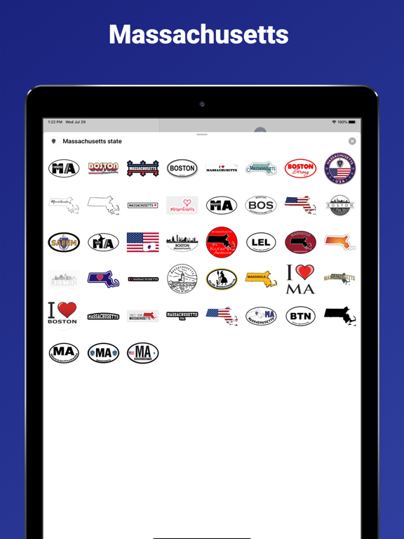 Screenshot #4 pour Massachusetts - emoji stickers