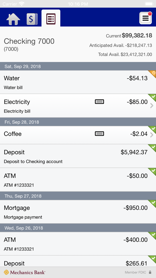 #5. Mechanics Bank Business Mobile (iOS) 由: Mechanics Bank Mobile Banking