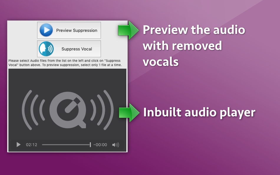 #2. Audio Vocal Remover (macOS) Podle: Ruchira Ramesh