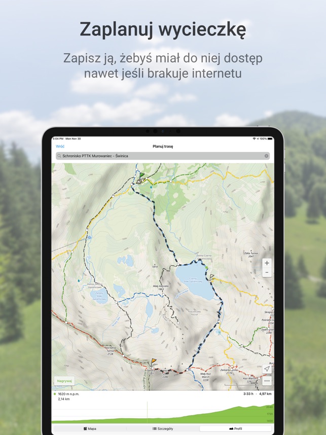 Aplikacja Mapa Turystyczna w App Store