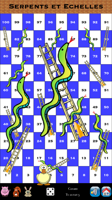 Screenshot #1 pour Le jeu de serpents et échelles