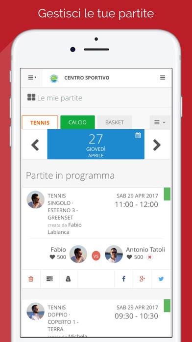 Circolo Tennis Bonavita Screenshot