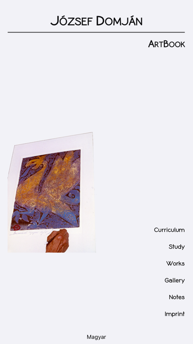 ArtBook - Domján József Screenshot