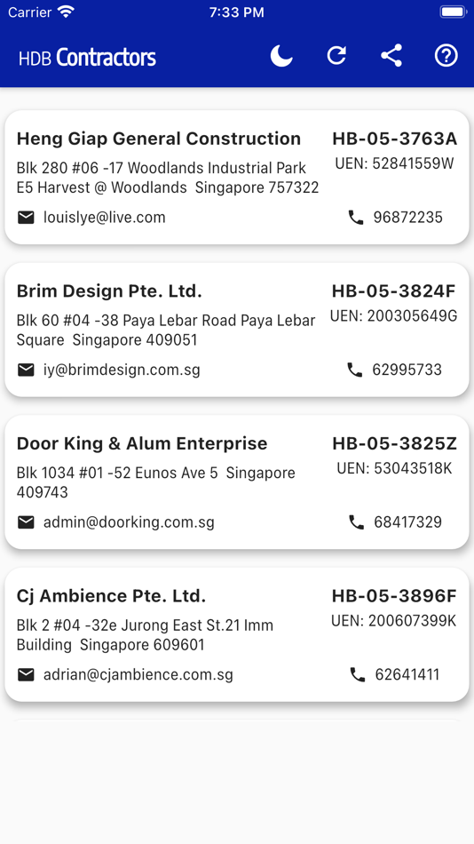 #2. Contractors @ SG (iOS) Podle: Novanet Solutions