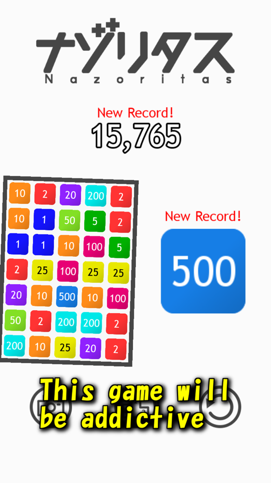 #5. Nazoritas Addictive Puzzle (iOS) 由: Koji Sato