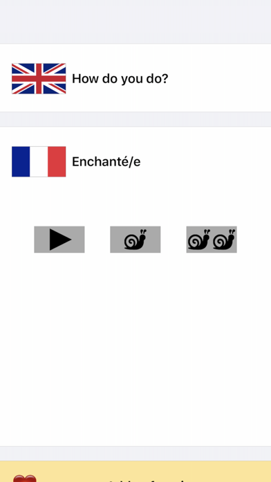 French Travel Phrases & Words Screenshot