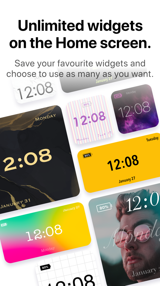 #4. Widgets PRO - Photo Time Color (iOS) 来自: i-App Creation Co., Ltd.
