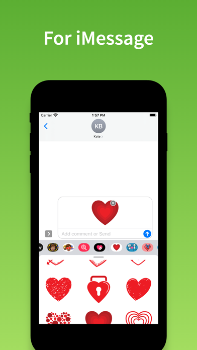 Screenshot #3 pour Autocollants coeur & emoji