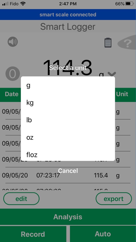 #4. Lab Scale - SmartLogs Pro (iOS) 来自: ReFleX Wireless Inc.