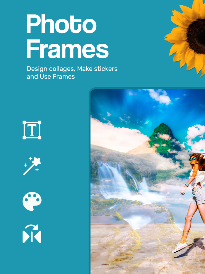 Waterfall Photo Frames Editor