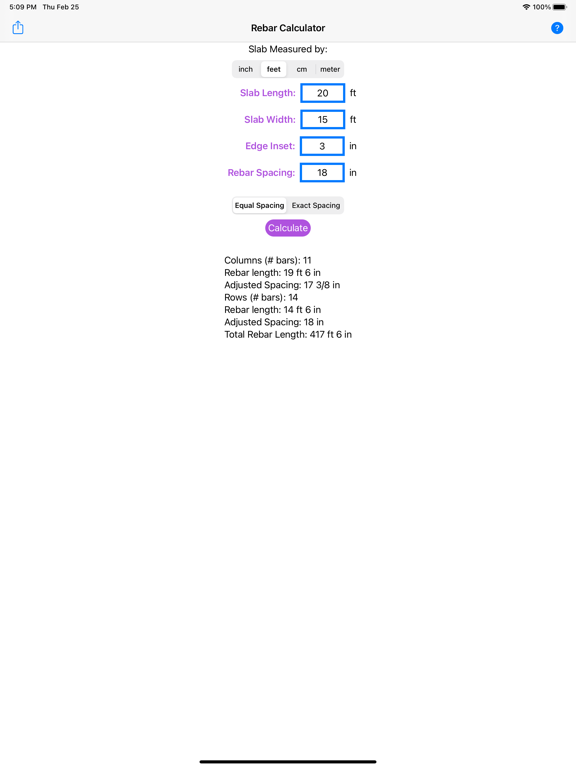 Screenshot #5 pour Rebar Grid Calculator