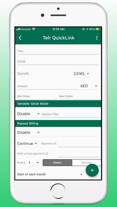 Telr QuickLinks Screenshot