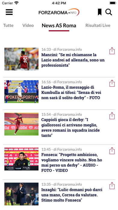 Screenshot #2 pour Forzaroma.info