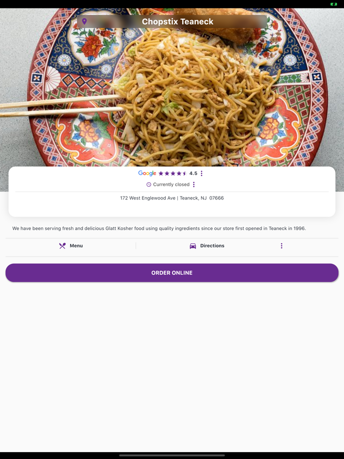 Chopstix Teaneck