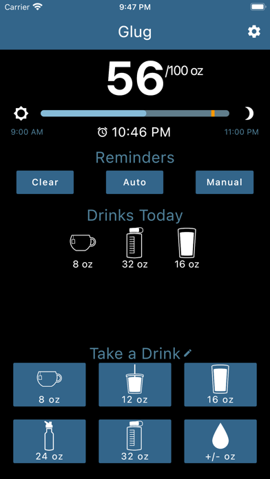 Glug: Drink Water Reminders Screenshot