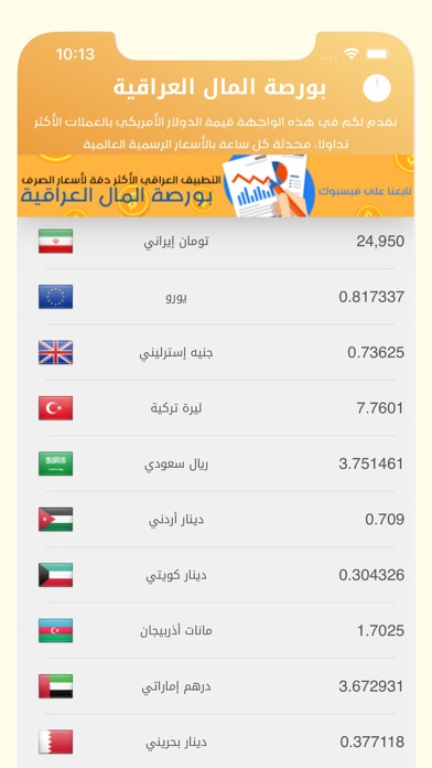 بورصة المال العراقية Screenshot