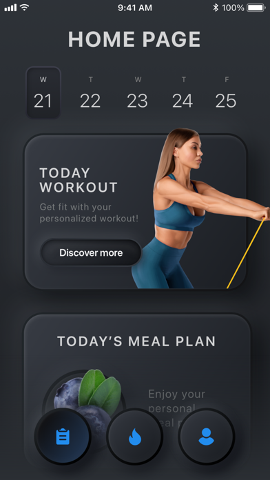 Home Workout: 30 Day Fitness Screenshot