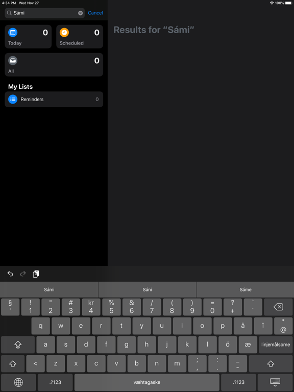 Screenshot #5 pour Divvun-tastaturer