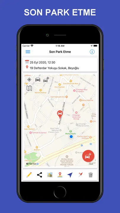 ParKing - Arabam Nerede? iPhone Ekran Görüntüsü 1